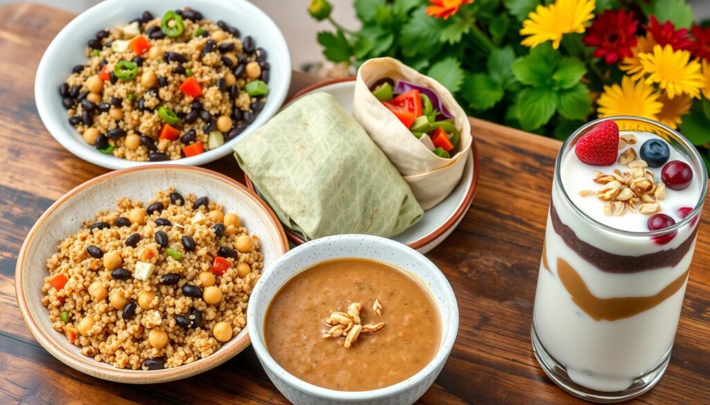 High-protein vegetarian lunches