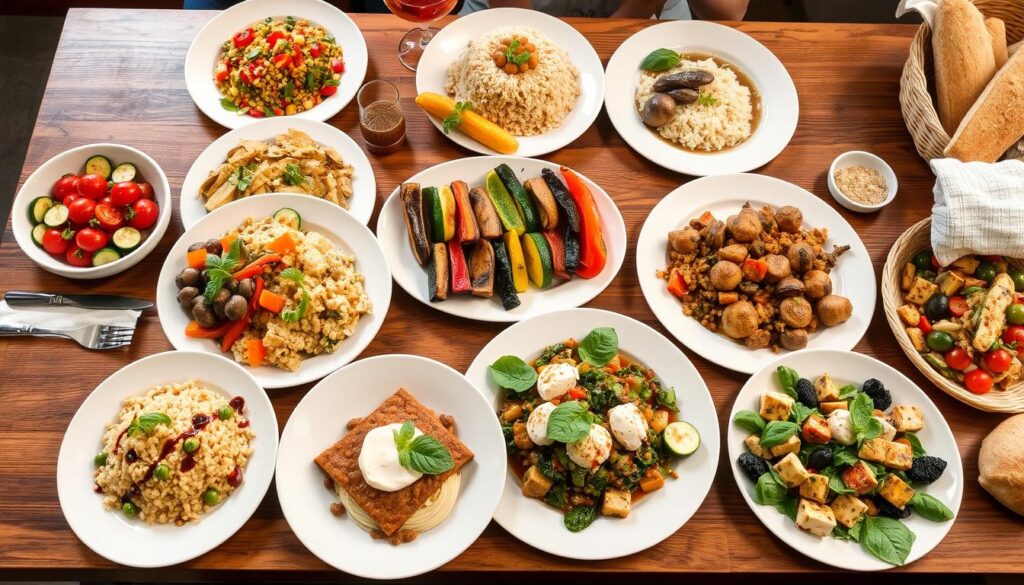 .Vegetarian dinner options