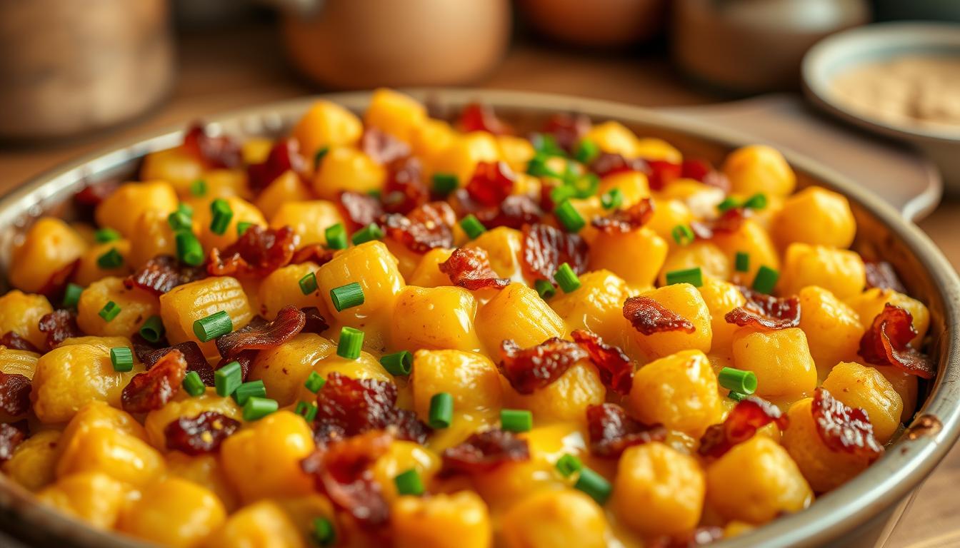 Bacon and Tater Tot Breakfast Casserole