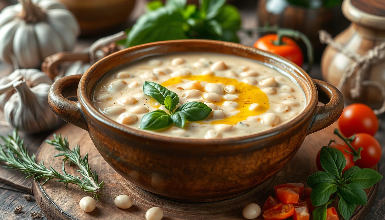 Creamy White Bean Soup with Italian Flavors