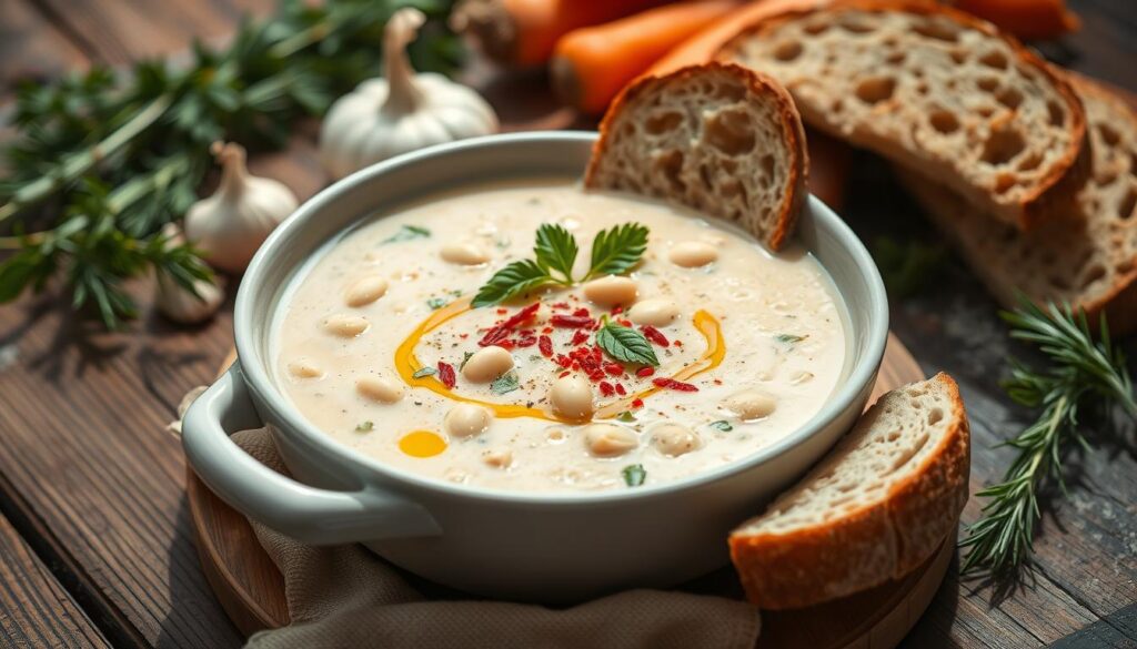 Creamy White Bean Soup with Italian Flavors