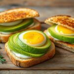 Avocado and Boiled Egg Sandwiches