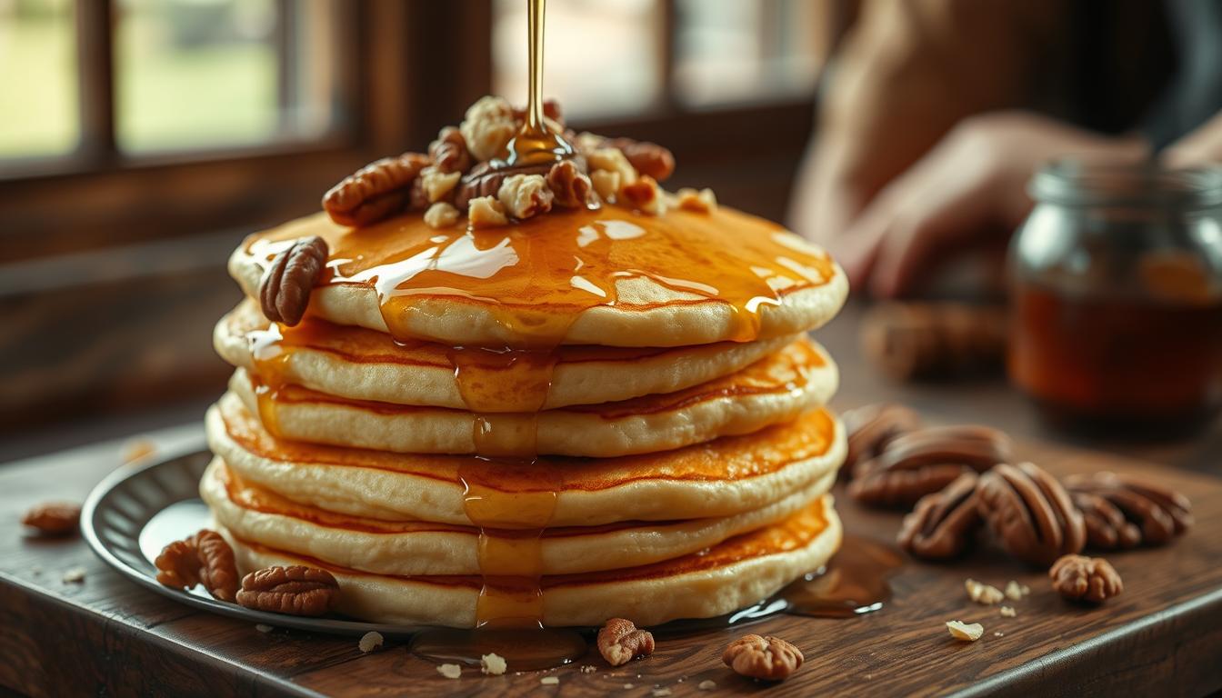 Pancakes with Honey and Nuts