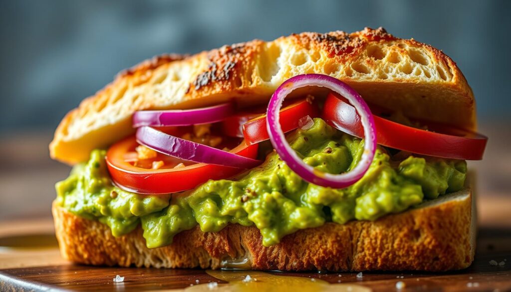 spicy avocado sandwich